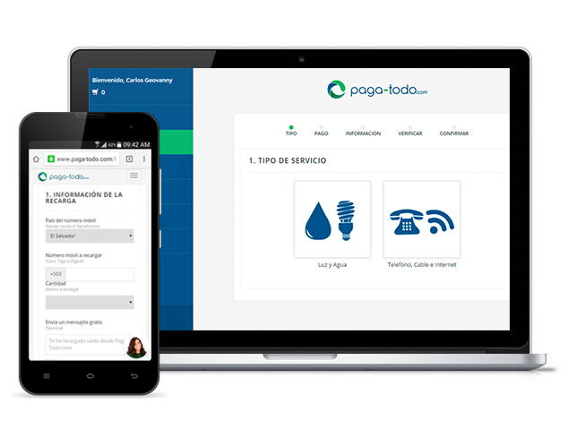 Panel recarga, compra